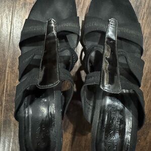 Donald J. Pliner Women's Patent Leather Wedge Sandals